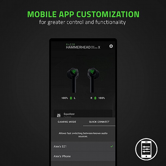 ������� �������� - Razer Hammerhead True Wireless X