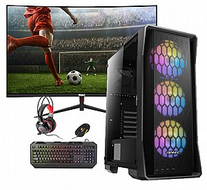 מחשב גיימינג + מסך גיימינג קעור + ערכת גיימינג מחשב גיימינג + מסך גיימינג קעור + ערכת גיימינג