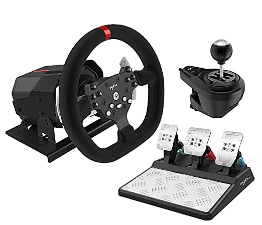 ����� ��� + 3 ������ +������� -  PXN-V10 force feedback game steering wheel
