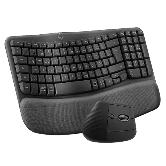      �� ����� �����  - Logitech Wave Keys & Lift Combo Graphite 