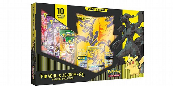 ���� ������� ���� ������� Pokemon TCG Pikachu & Zekrom Gx Box Premium