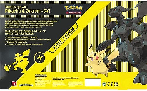 ���� ������� ���� ������� Pokemon TCG Pikachu & Zekrom Gx Box Premium