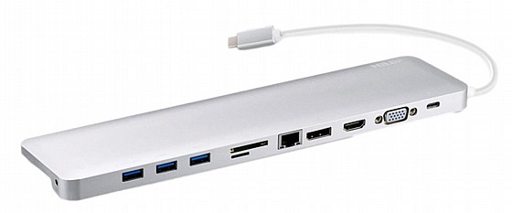 ���� ����� ����� ������  ATEN UH3234 USB Type-c Multiport Dock with Power Pass-Through