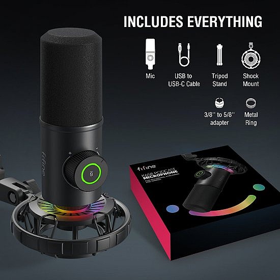 �������� ������ ������ �� ���� - Fifine K658 RGB 