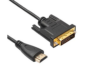 כבל HDMI TO DVI 1.8M כבל HDMI TO DVI 1.8M