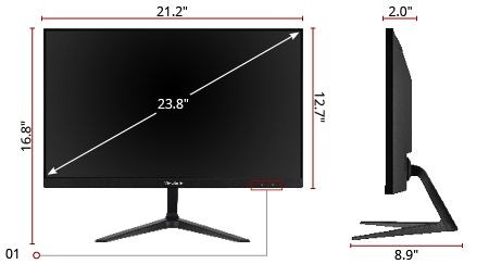 VA2418 (VIEWSONIC) 165Hz  24 ��� ������